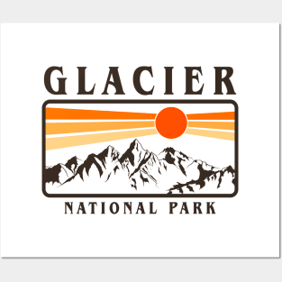 glacier national park Posters and Art